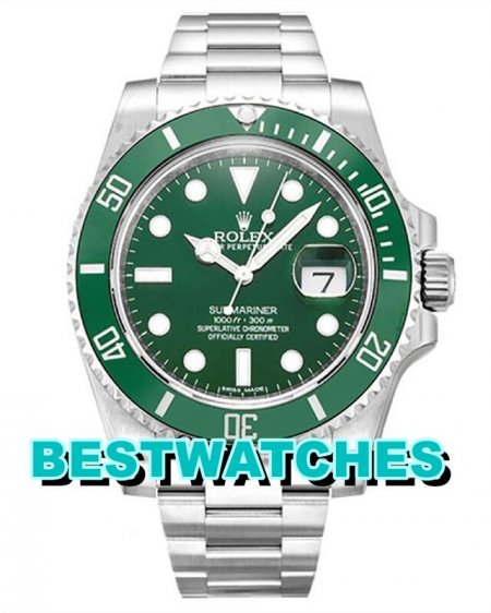 Cheap AAA Rolex Replica Best China Submariner Green Dial 116610LV